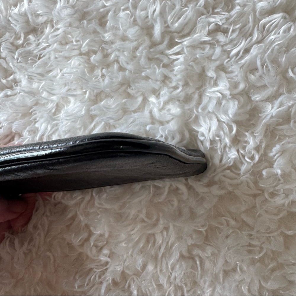 Coach Vintage Poppy Black And Silver Wristlet - Picture 8 of 10